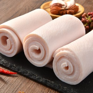 500g замороженной свиной кожи