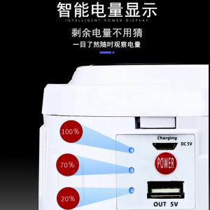 태양열 충전 전구 LED 야시장 텐트 야영등 휴대용 가정용 정전 고출력 에너지 절약 괘등 