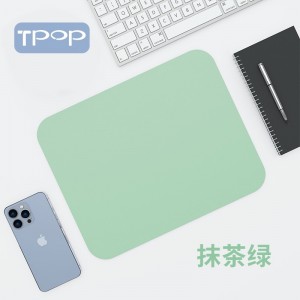 PVC кожаный коврик для мыши, игральный коврик для мыши, коврик для мыши чистого цвета