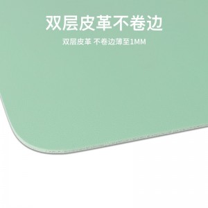 PVC кожаный коврик для мыши, игральный коврик для мыши, коврик для мыши чистого цвета