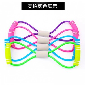요가 스트레칭 밴드 탄력 밴드 팔자 스트레칭 밴드 자색 팔자 스트레칭 
