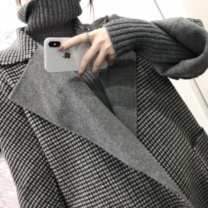 Pure wool. Double-faced woolen coat. Woolen coat. Double-faced wool coat. Cloth coat