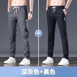 天丝弹力薄款直筒牛仔裤