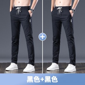 天丝弹力薄款直筒牛仔裤
