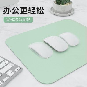 PVC кожаный коврик для мыши, игральный коврик для мыши, коврик для мыши чистого цвета