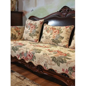European sofa cushion, all-weather anti-skid chenille