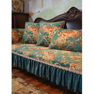 European sofa cushion, all-weather anti-skid chenille