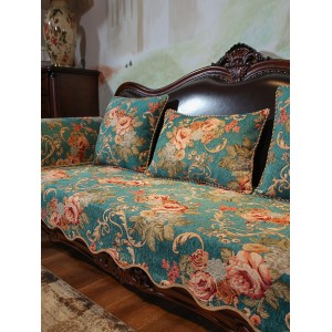 European sofa cushion, all-weather anti-skid chenille