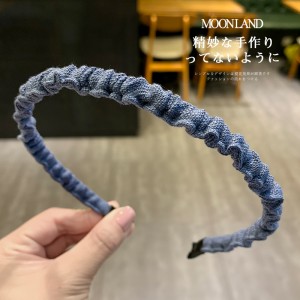 хомут женщины складки тонкий заголовок обруч корейский пресс - релиз
