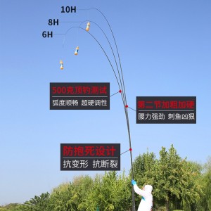 青鱼竿 鲟鱼竿 罗非竿 暴力竿 碳素超轻超硬台钓竿 黑棍暴力杆