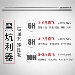 青鱼竿 鲟鱼竿 罗非竿 暴力竿 碳素超轻超硬台钓竿 黑棍暴力杆