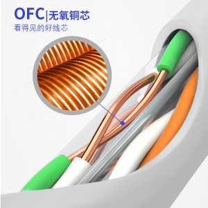 (0,51 ± 0,02 мм) категория CAT6 незащищенные гигабаритные линии типа CAT6, чистая медная сердцевина, упакованная в сеть 25 м BH6025