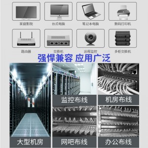 (0,51 ± 0,02 мм) категория CAT6 незащищенные гигабаритные линии типа CAT6, чистая медная сердцевина, упакованная в сеть 25 м BH6025