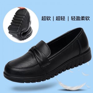 中老年单鞋 妈妈鞋 平底工作鞋