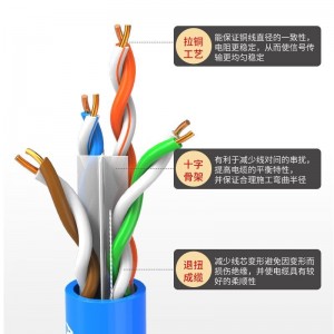 Сетевой кабель CAT 6 300 метров бескислородный медный гигабитный широкополосный сетевой кабель POE
