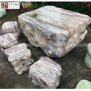 越南延白石桌 石凳 流行延白石桌 石凳 祛暑 石桌 石凳