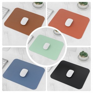 PVC кожаный коврик для мыши, игральный коврик для мыши, коврик для мыши чистого цвета