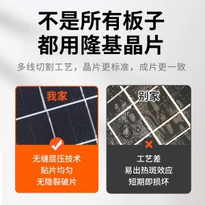 Photosynthetic silicon solar panel 12V rechargeable monocrystalline silicon solar panel 40w photovoltaic power generation system module