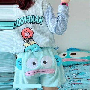 홈팬츠 못난이 생선 짧은 바지 선물 베프룩 괴짜 커플 와이드 캐주얼 남녀 반바지 