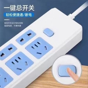 Многофункциональная розетка из чистой меди с длинной линией клеммной платы студенческого общежития С проволочным переключателем, пористой тормозной до