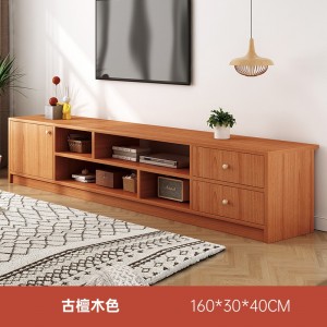 텔레비전 캐비닛 소형 주택 거실 침실 모조 나무 텔레비전 캐비닛 