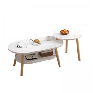 Nordic minimalist coffee table, economic coffee table, small round table coffee table combination