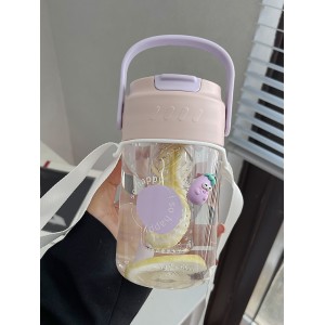 Чашка для воды девушка ценная портативная кофейная соломенная чашка Лето 2022 новый пластиковый стаканчик с чайным отделением студент