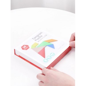 Интеллектуальная детская головоломка Tangram Интеллектуальная головоломка Деревянный строительный блок Геометрия Познание