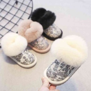 Baby Snow Boots Soft soled Girls&#039; Wool Boots