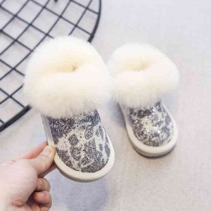 Baby Snow Boots Soft soled Girls&#039; Wool Boots