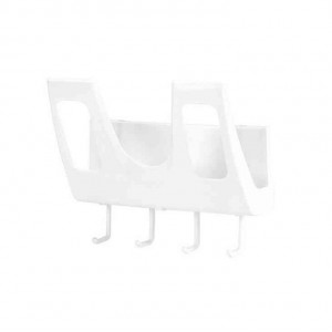 厨房免打孔无痕置物架 带挂钩收纳架 多功能砧板菜板架