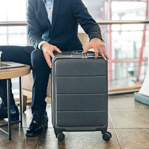 Suitcase Trolley Case boarding case men&#039;s and women&#039;s business front opening suitcase