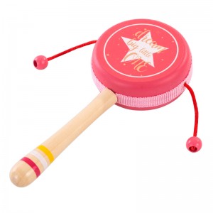 빨간 땡땡이 땡땡이 장난감 영유아 청력 잡기 훈련 달래기 장난감 