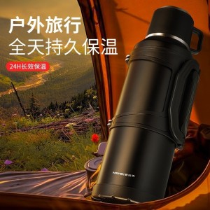 Thermos outdoor large capacity travel kettle stainless steel vacuum thermos boys&#039; car portable thermos