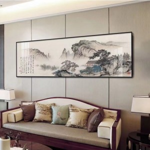 New Chinese landscape decorative painting, hanging painting, crystal porcelain painting