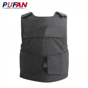 Body armor. Bulletproof vests. Bullet-proof vest. Aramid fabric. A black