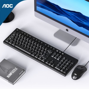 AOC KM160键盘鼠标套装 有线键鼠套装