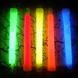 Fluorescent stick large 6-inch chemical survival signal stick