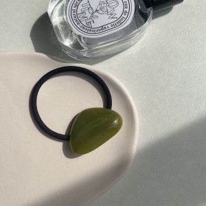 三角亚克力板材块头绳 马尾盘发头圈 法式气质简约发绳