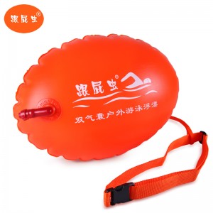 Swimming floatation thickened double air bag outdoor lifesaving equipment of wave posture follower Buoy buoy for water sports
