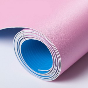 Pink 1.2mm thick engineering leather