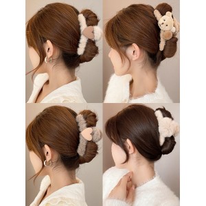 Plush clip for women&#039;s hair clips in autumn and winter