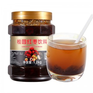 鮮活桂圓紅棗茶醬1.2kg歡果頌含果肉濃漿花果茶專用原料