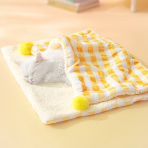 寵物毛毯猫咪睡覺用小被子狗狗睡墊雙面毛毯窩墊保暖被子