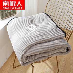 Одеяло из молочного флиса офисное одеяло для ворса Зимнее толстое теплое двойное одеяло с кондиционером