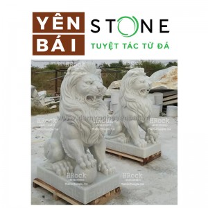 越南石雕白石浮雕人物山水動物浮雕雕刻石獅子