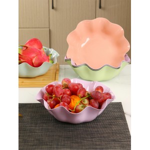 Fruit tray Household living room Fruit tray Modern simple coffee table Snack tray European style creative fruit basin Plastic dry fruit tray