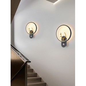 induction wall lamp staircase indoor smart radar sensor lamp human body sensor aisle hallway light luxury stair light wall lamp