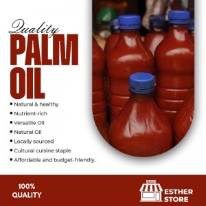 500 ml (16.9 fl oz) bottle of palm oil, suitable for personal or small household use