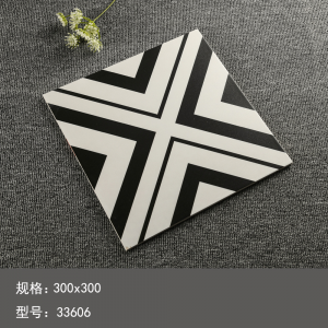 卫生间厨房阳台 北欧田园小花砖 300X300仿古哑光防滑瓷砖 花园地砖